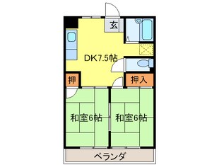 シャトレ大浦Ⅲの物件間取画像